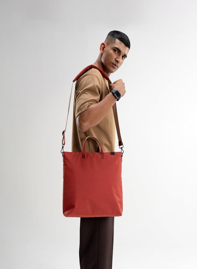 DailyObjects Pivot Top Handle Tote - Coral - Image 2